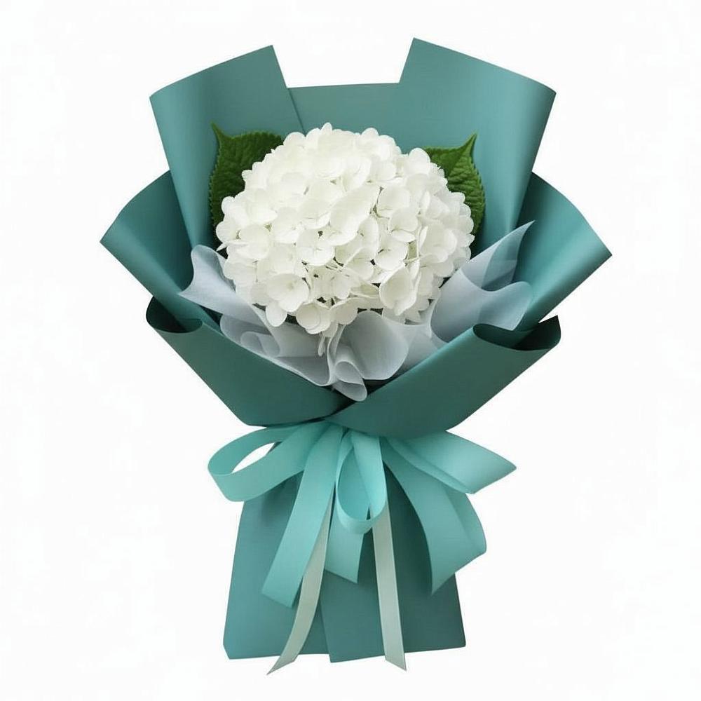 Букет цветов из: Гортензия в посёлок центральной усадьбы совхоза Синичино