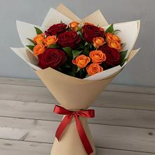 Букет Любовь и восторг в посёлок центральной усадьбы совхоза Синичино