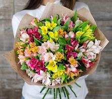 Букет цветов из:  Альстромерии #REPLACE_PRED# посёлок центральной усадьбы совхоза Синичино