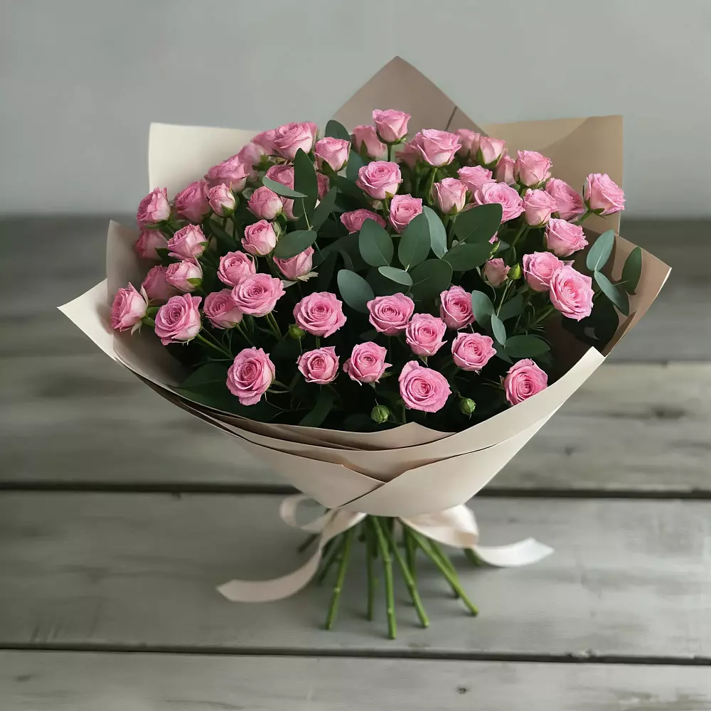 Букет Удовольствие в посёлок центральной усадьбы совхоза Синичино