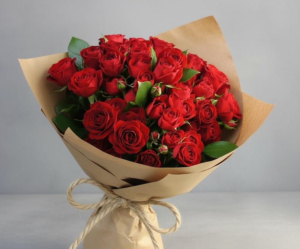 Букет Любовный роман в посёлок центральной усадьбы совхоза Синичино