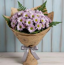 Букет цветов из:  Хризантемы #REPLACE_PRED# посёлок центральной усадьбы совхоза Синичино