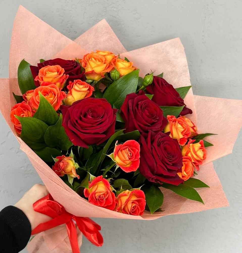 Букет Любовь и восторг в посёлок центральной усадьбы совхоза Синичино