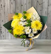 Букет цветов из:  Хризантемы #REPLACE_PRED# посёлок центральной усадьбы совхоза Синичино