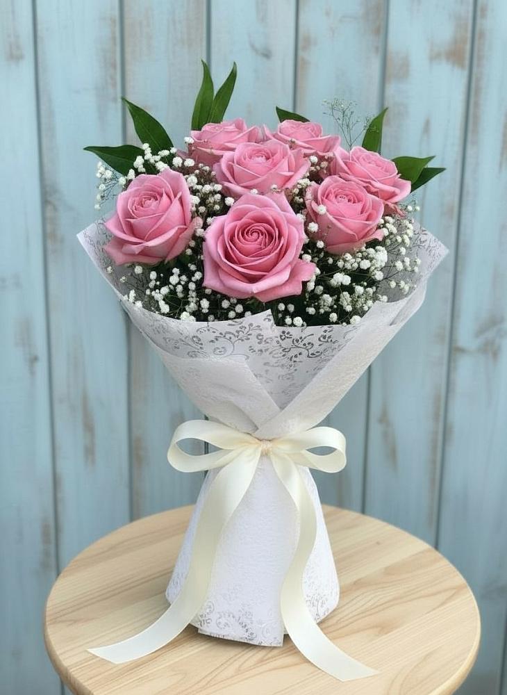 Букет цветов из: Розы в посёлок центральной усадьбы совхоза Синичино