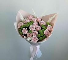 Букет цветов из:  Розы и Хризантемы #REPLACE_PRED# посёлок центральной усадьбы совхоза Синичино