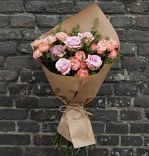 Букет цветов из:  Розы в посёлок центральной усадьбы совхоза Синичино