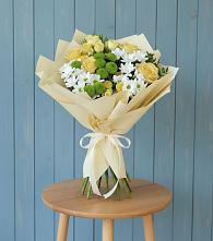 Букет цветов из:  Хризантемы и Розы #REPLACE_PRED# посёлок центральной усадьбы совхоза Синичино