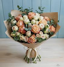 Букет цветов из:  Альстромерии и Розы #REPLACE_PRED# посёлок центральной усадьбы совхоза Синичино